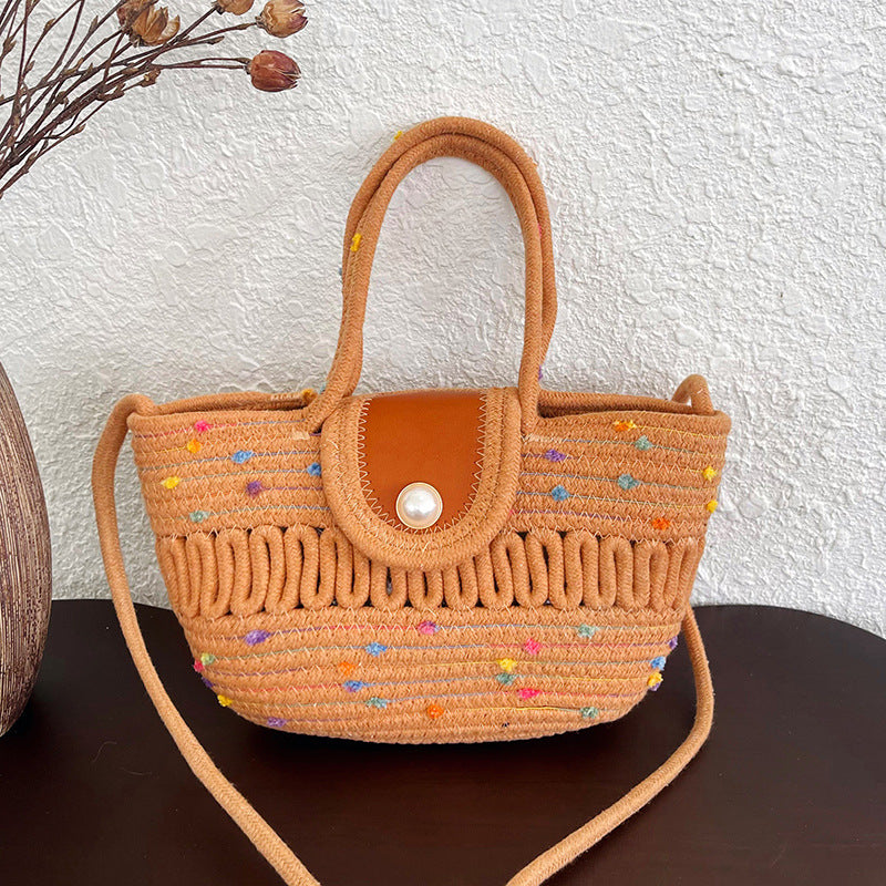 WoCharming Woven Mini Tote Bag Kalsten