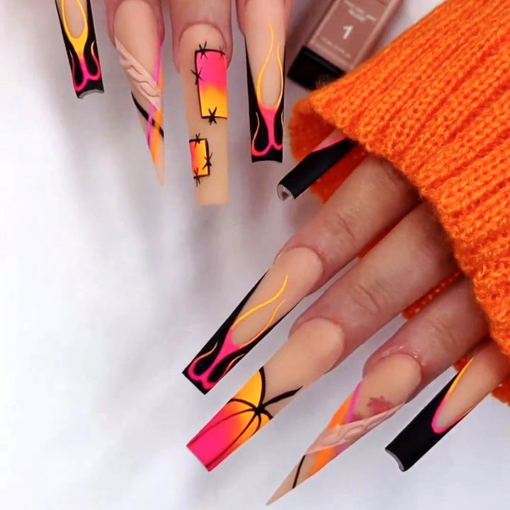 Creative Nail Art Set with Colorful Designs Kalsten