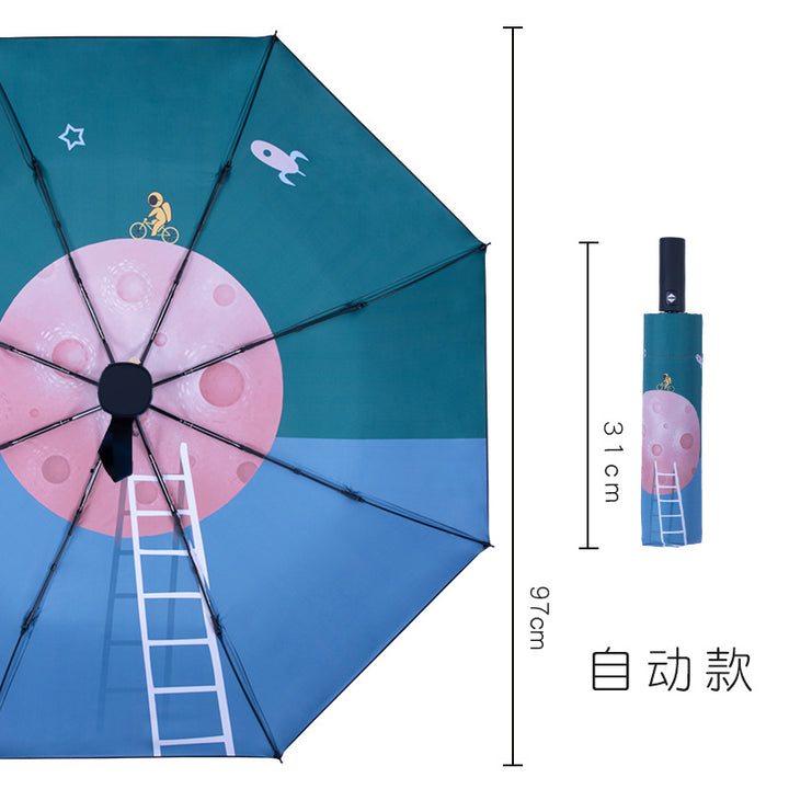Unisex Automatic Travel Umbrella with Creative Design Kalsten