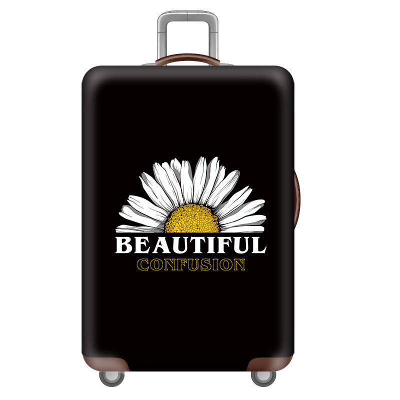 Women's Hardshell Travel Suitcase with Floral Decoration Kalsten