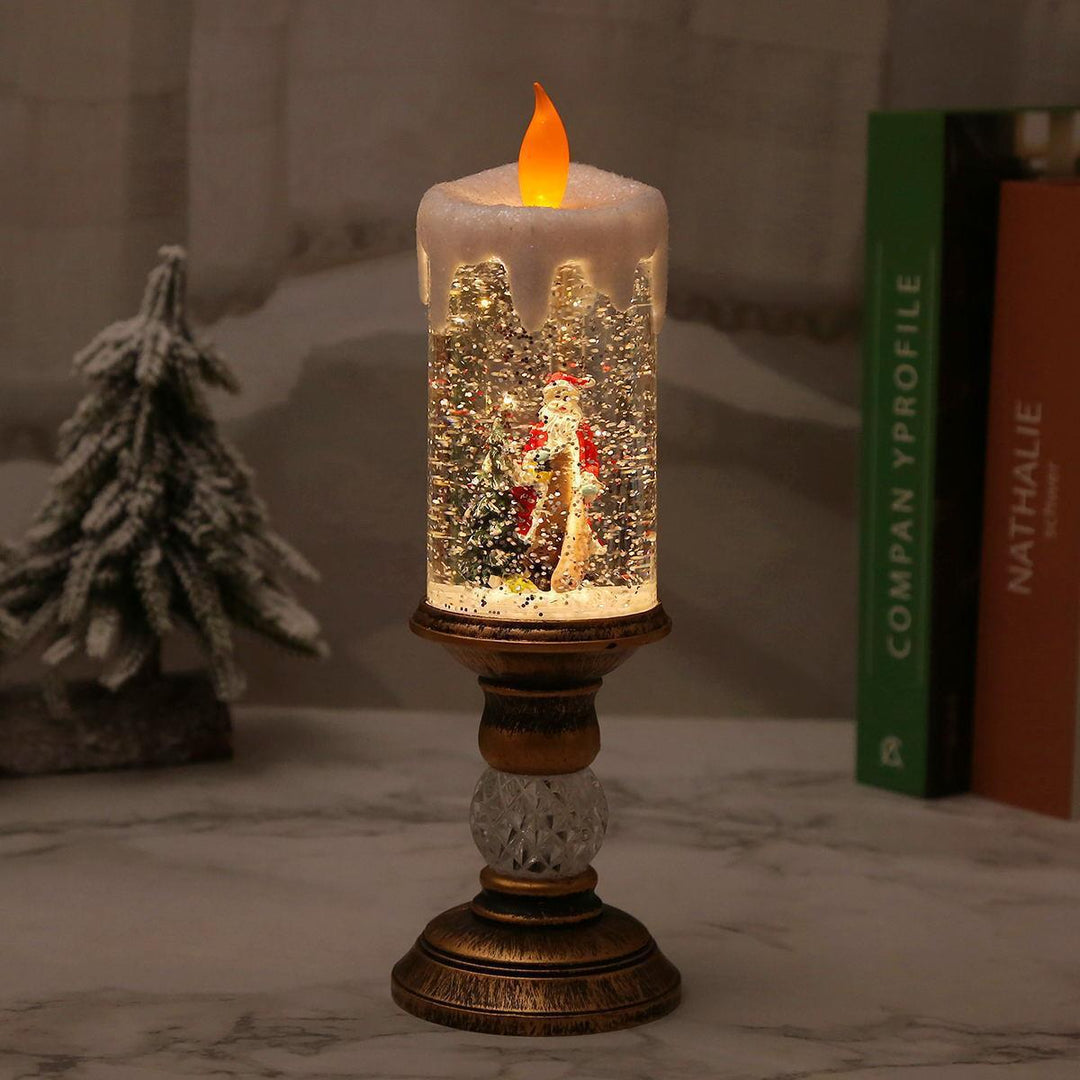 LED Snow Globe Candle Decoration Kalsten
