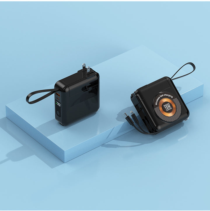 Portable charger with integrated wireless fast charging Kalsten