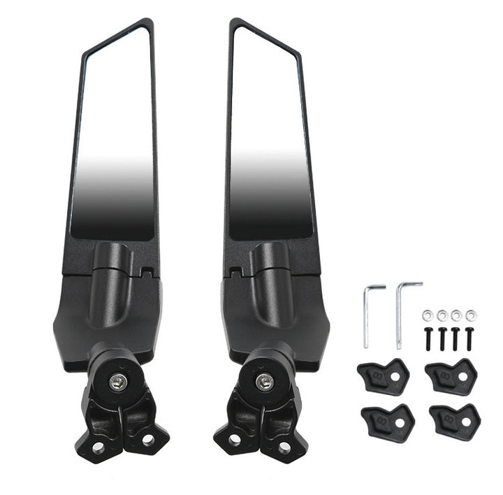 Adjustable motorcycle rearview mirrors with high-quality mounting system Kalsten