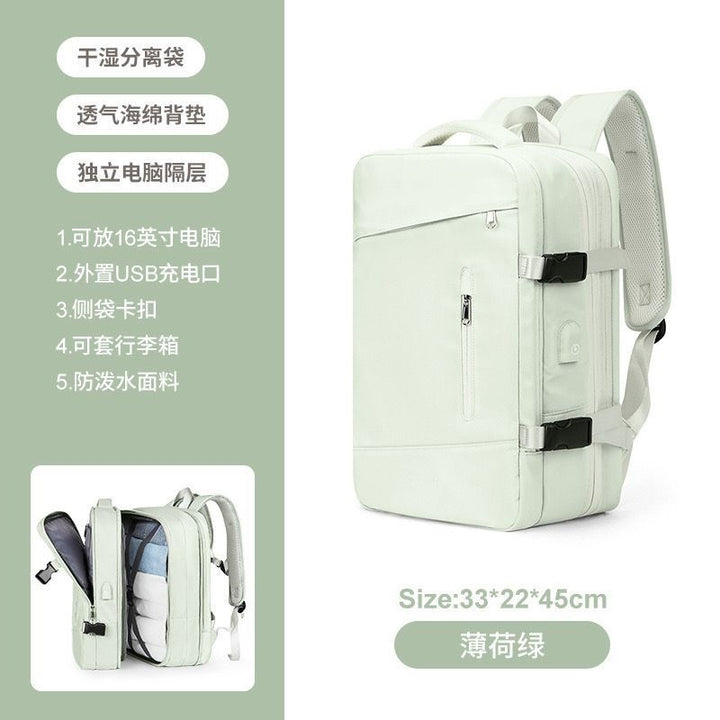 Multifunctional Laptop Backpack with USB Charging Port and Water-Repellent Material Kalsten
