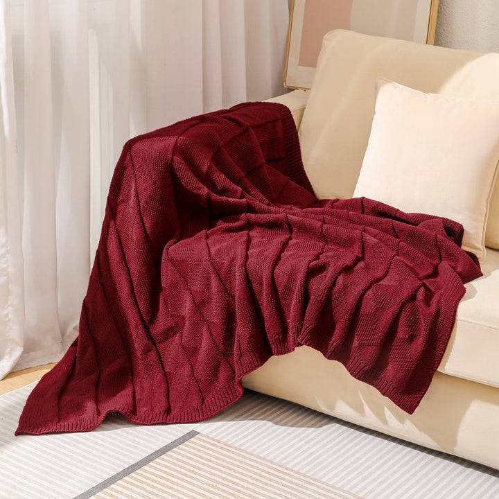 Cozy Knitted Throw Blanket Kalsten