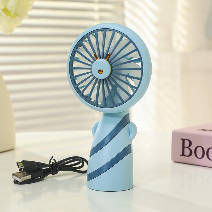 Women's Portable Mini Handheld Fan with USB Charging Function and Ergonomic Design Kalsten