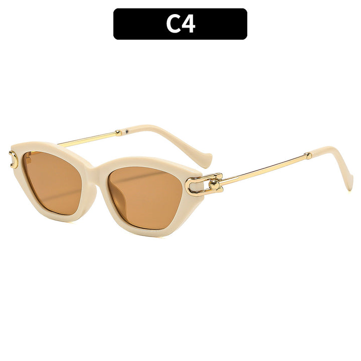 Geometric Cat-Eye Sunglasses