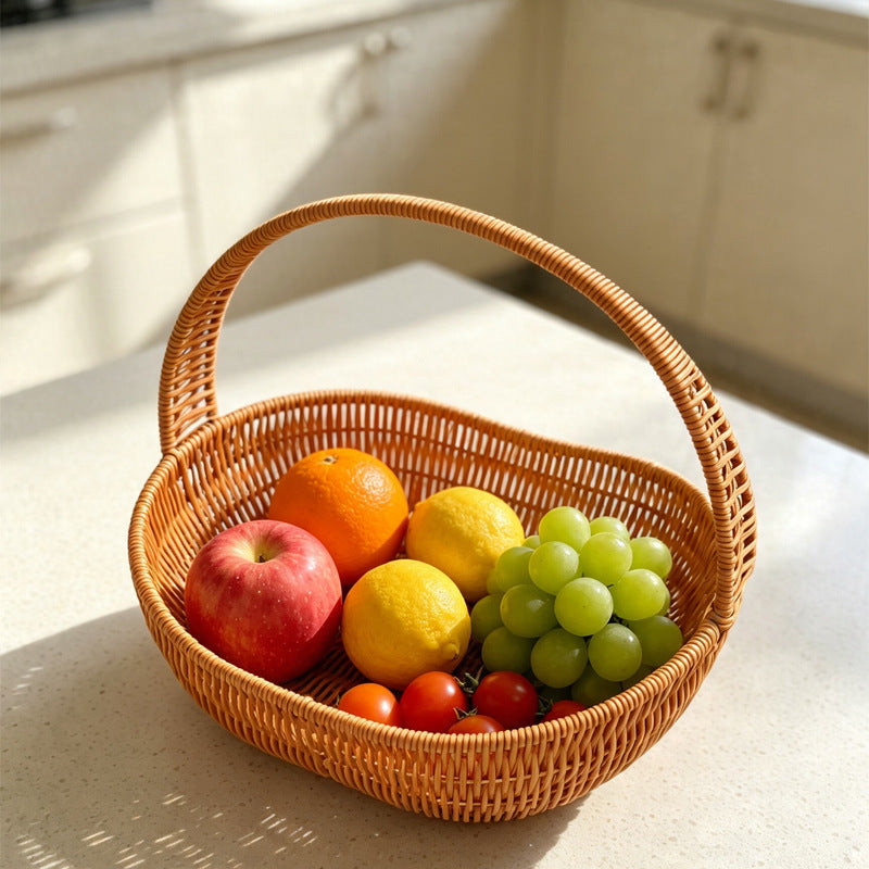 Handcrafted Natural Wicker Storage Basket Kalsten