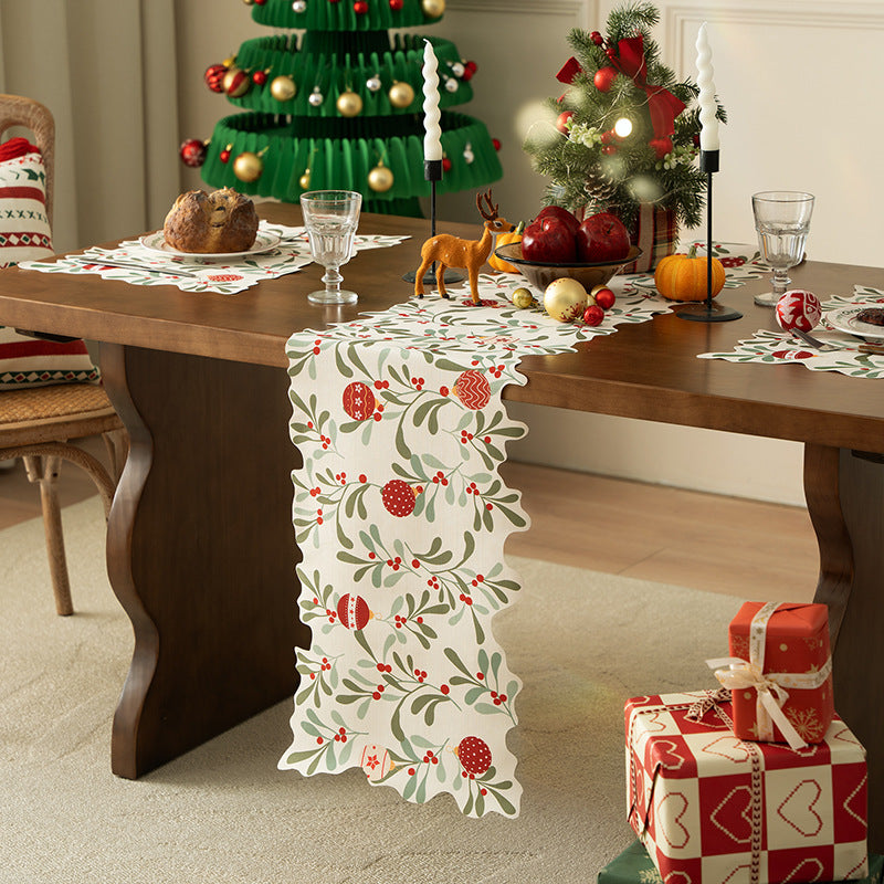 Festive wavy table runner Kalsten