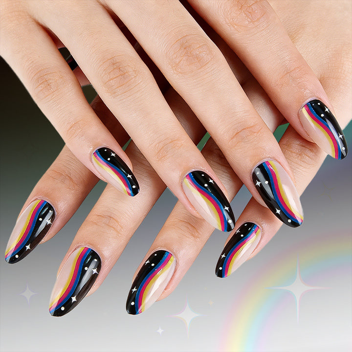 Artistic Ombre Press-On Nail Design Kalsten