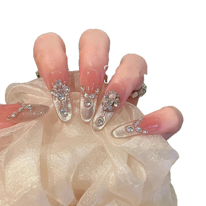 Premium Rhinestone-Embellished Press-On Nails Kalsten