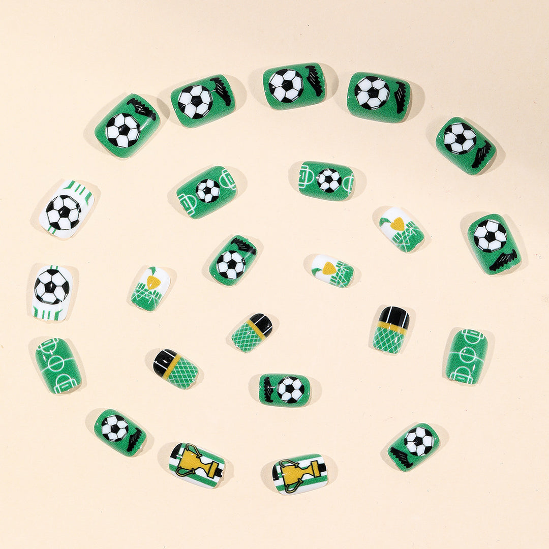 Soccer-Themed Nail Art Kalsten