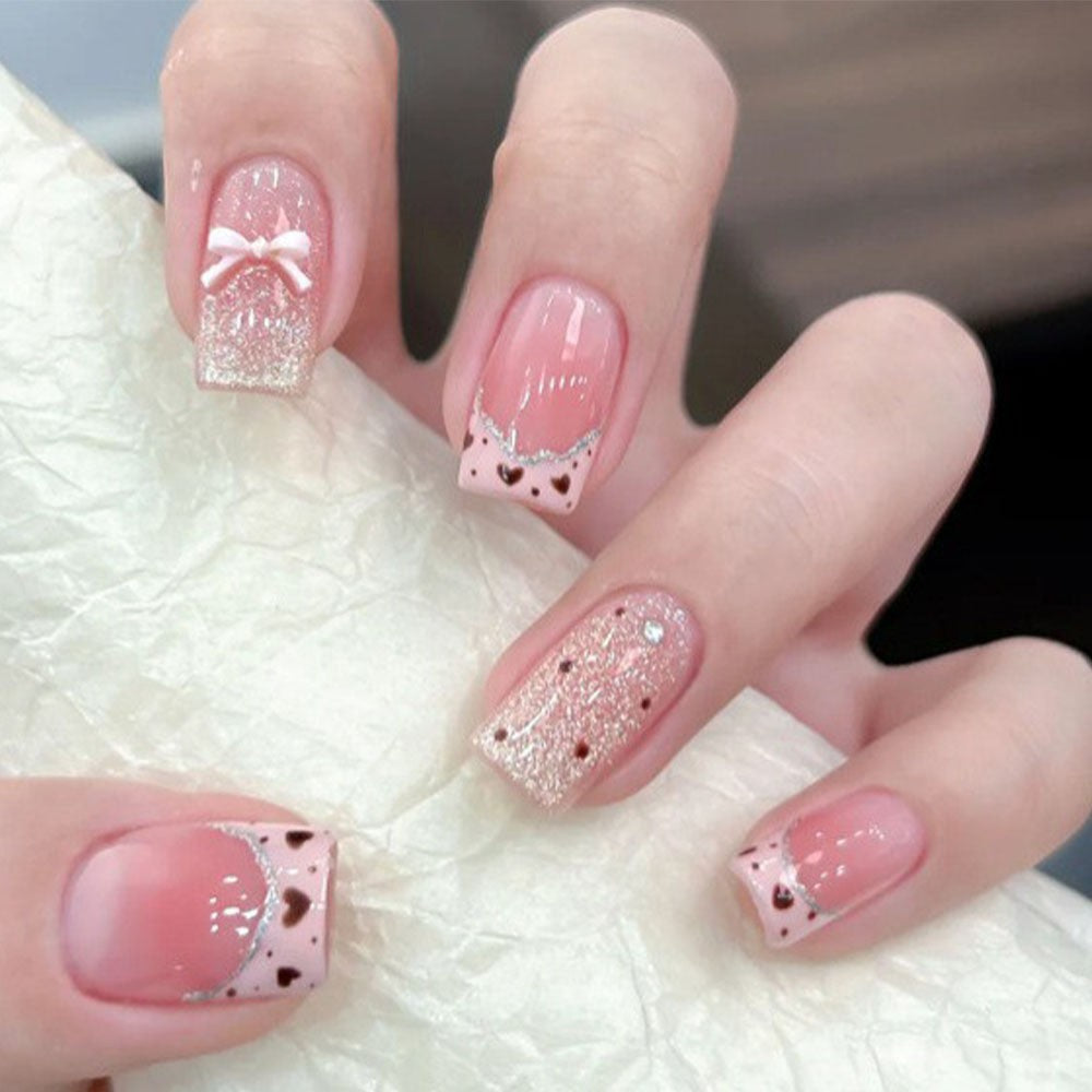 Artificial Nails In Elegant Glitter Finish Kalsten