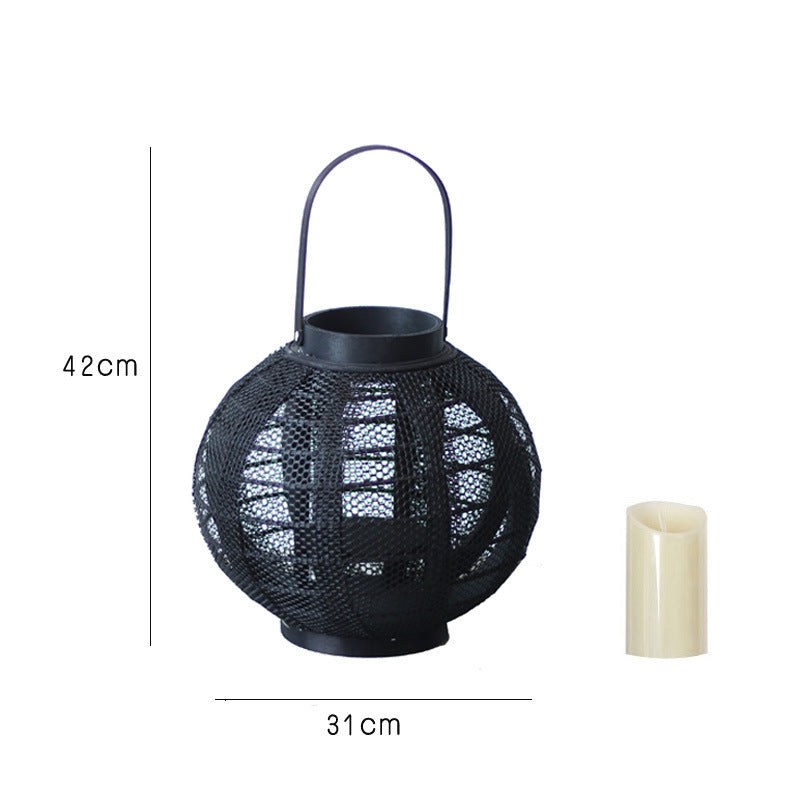 Decorative metal lantern with handle Kalsten