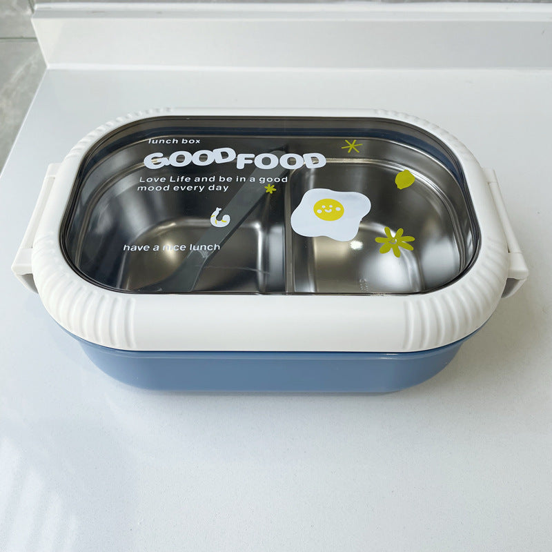 Dual-Section Leak-Proof Lunch Box