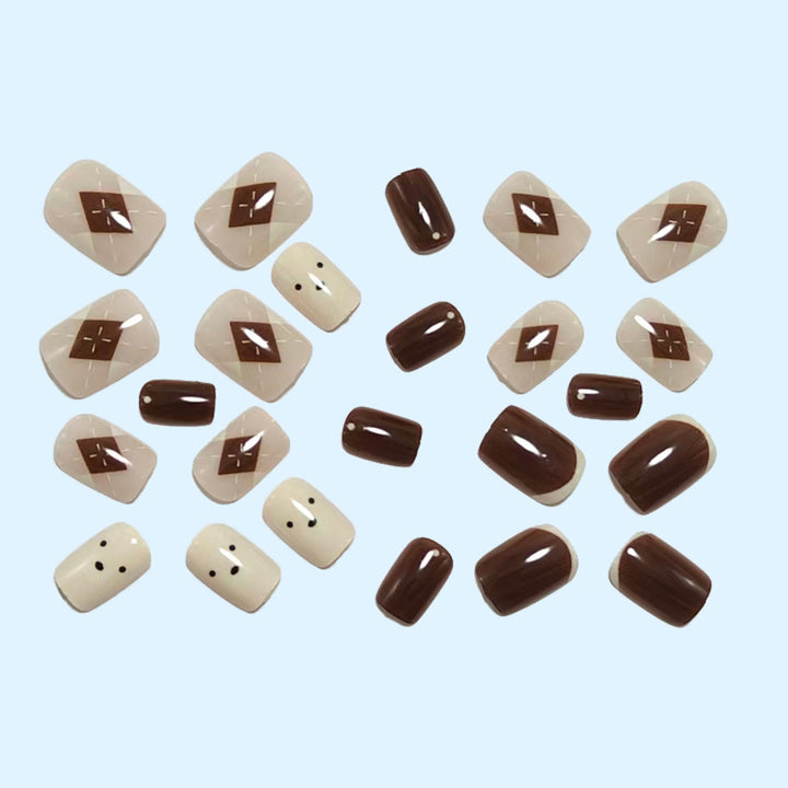 Artificial nail set with cute animal designs Kalsten