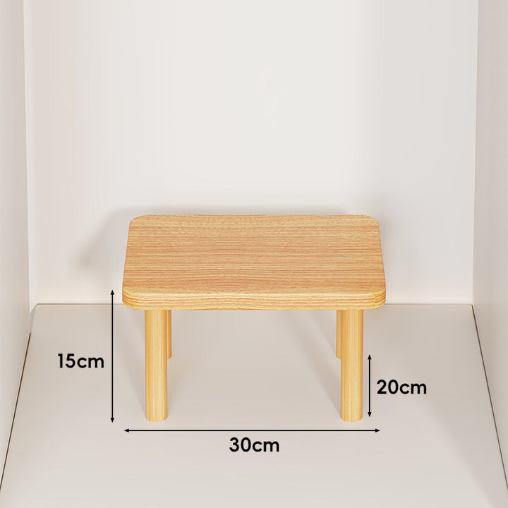 Adjustable Multi-Height Wooden Monitor Riser and Desktop Shelf