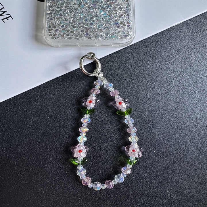 Floral Beaded Keychain Chain Kalsten