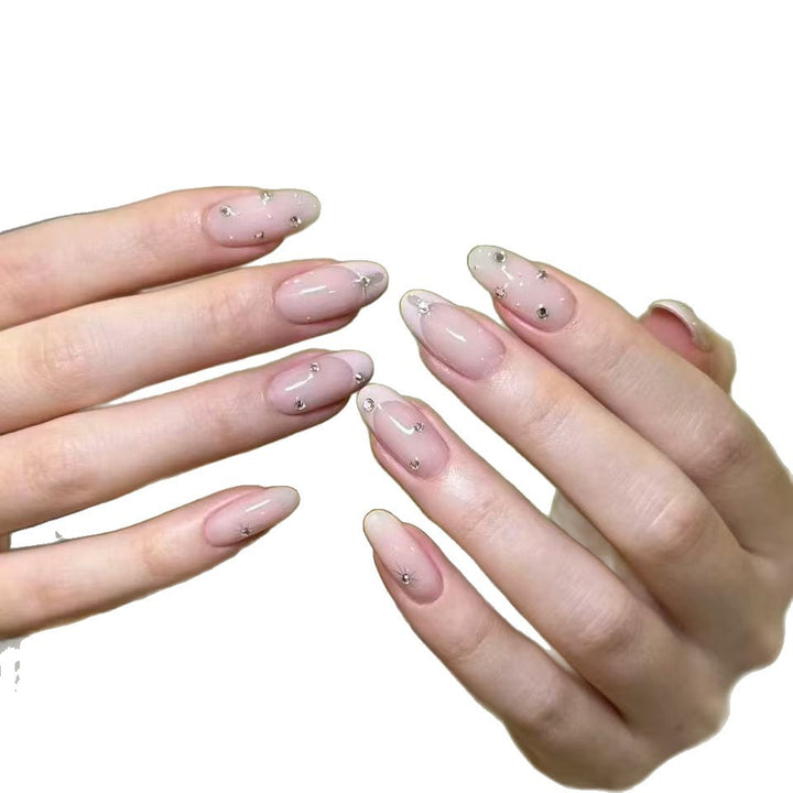 Elegant Glittering Acrylic Nail Extensions Kalsten