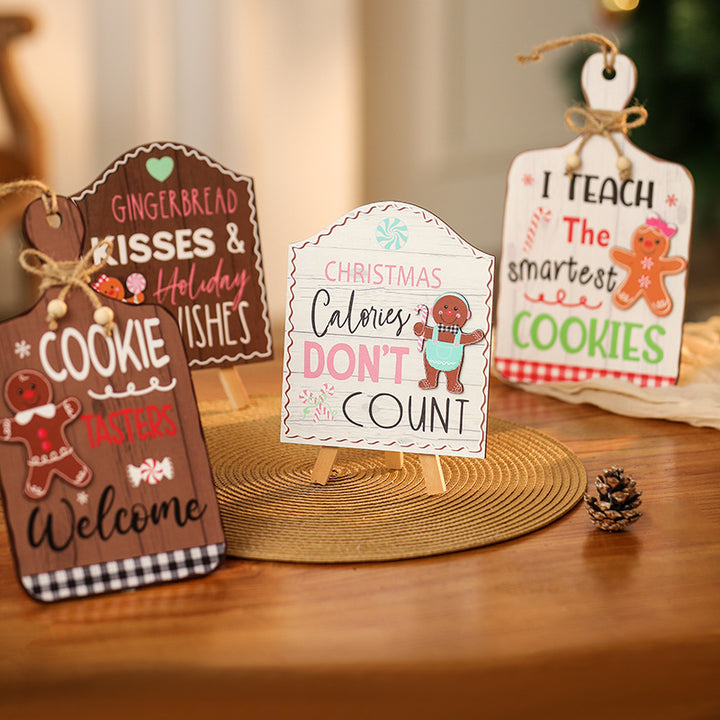 Decorative Christmas poster with Christmas cookies motif Kalsten