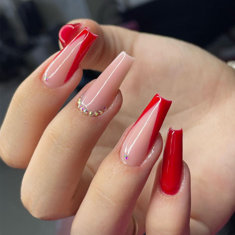 Elegant Heart-Designed Press-On Nail Tips Kalsten