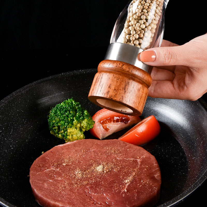 High-quality wood and glass pepper mill Kalsten