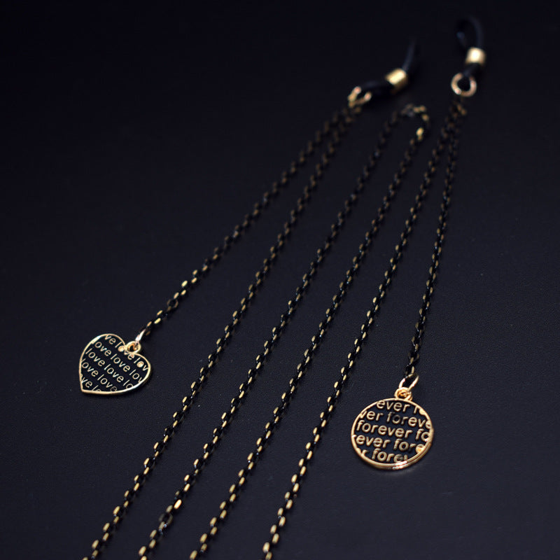 Elegant Heart Pendant Eyewear Chain Kalsten