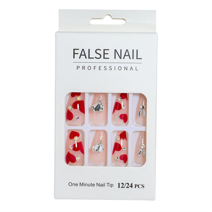Decorative Press-On Nail Set with 3D Accents Kalsten