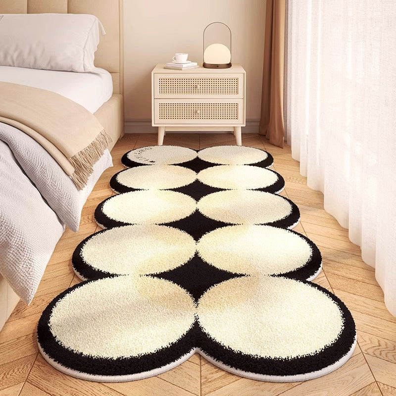 Artistic Wavy Edge Area Rug for Home Decor