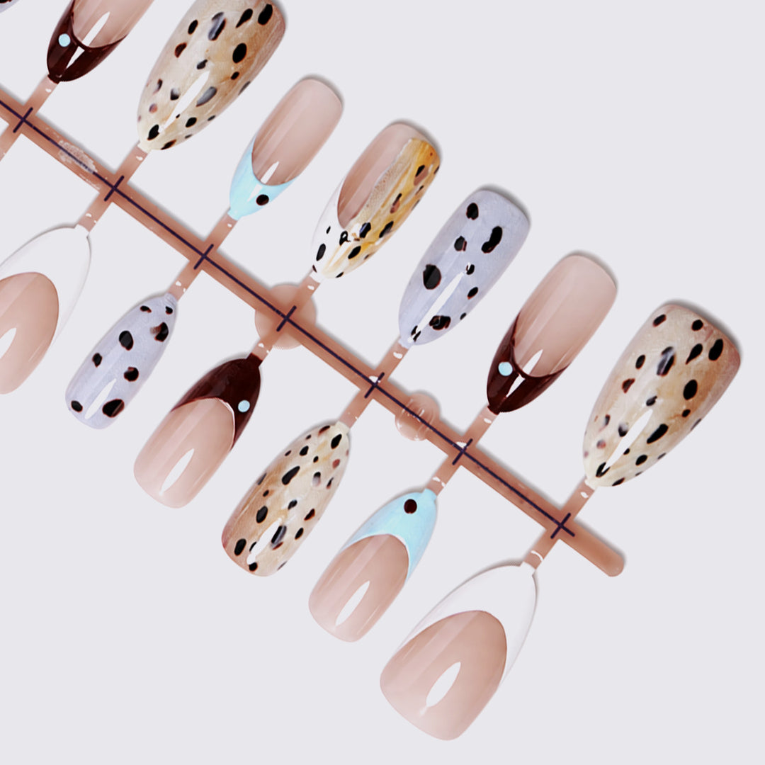 Artistic Stiletto Press-On Nail Design kalsten