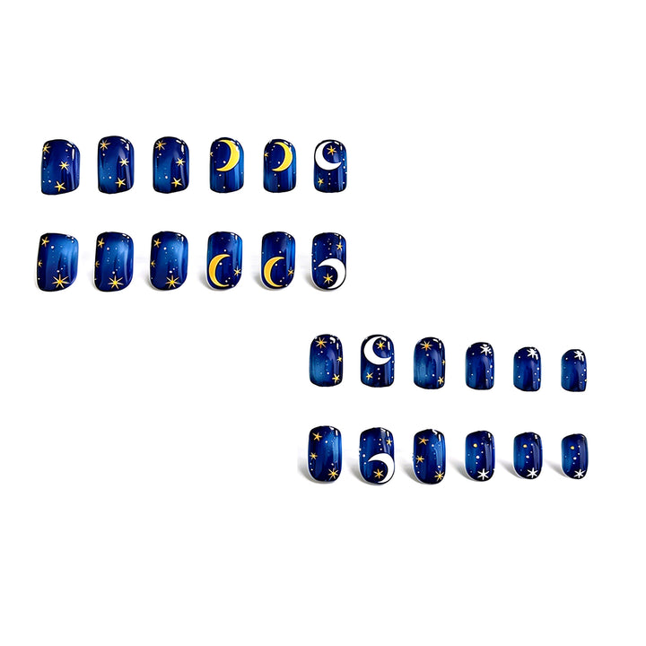 Artistic Celestial Nail Art Enhancements Kalsten