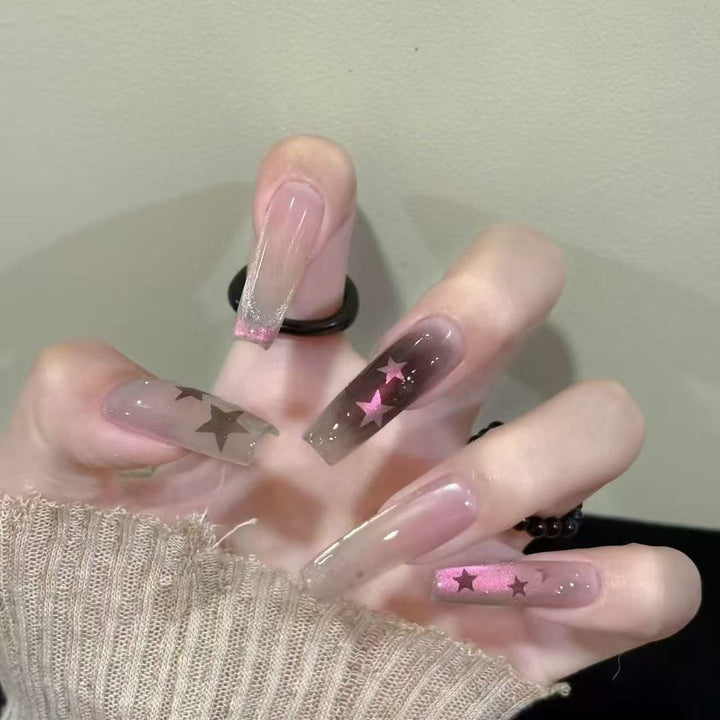 Stylish Glitter Star Nail Art Kalsten