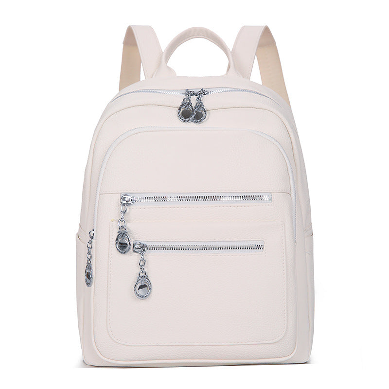 Stylish Multi-Pocket Leather Backpack Kalsten