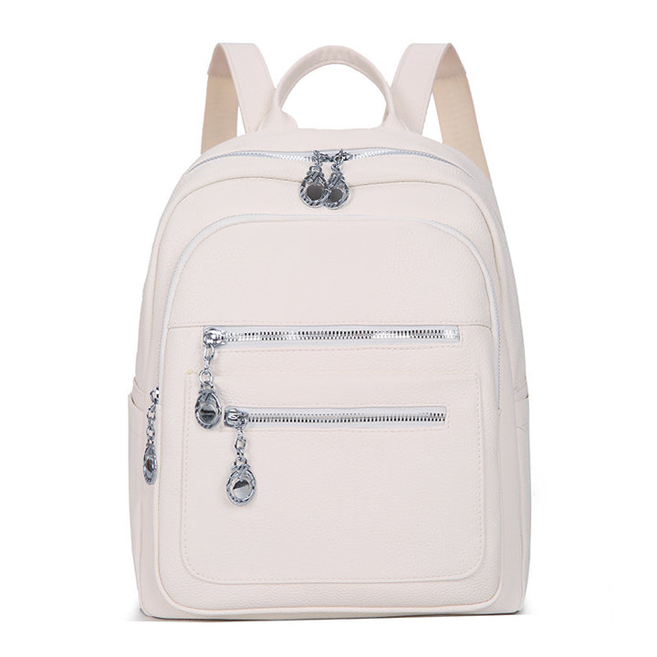 Stylish Multi-Pocket Leather Backpack Kalsten