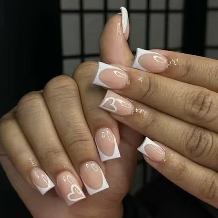 Artistic Heart Design Press-On Nails Kalsten