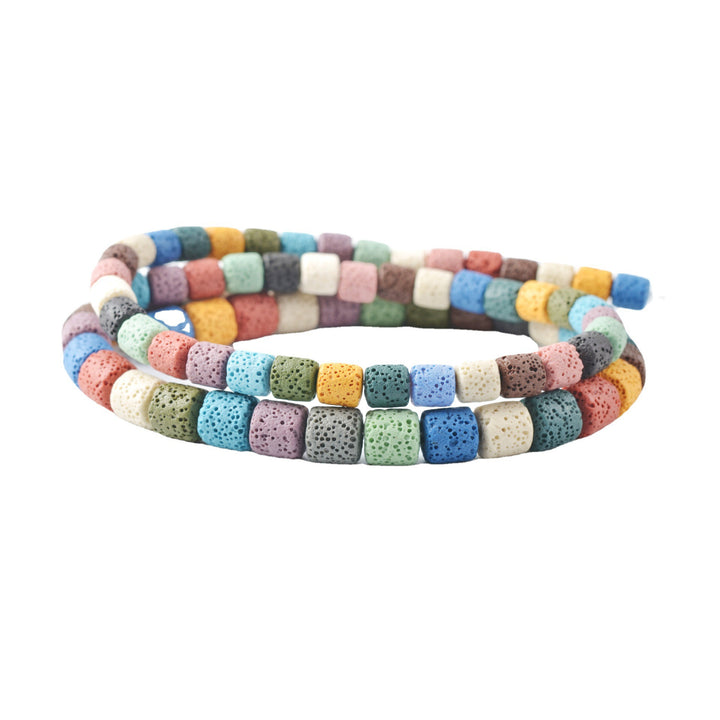 Natural Lava Stone Bead Necklace Kalsten