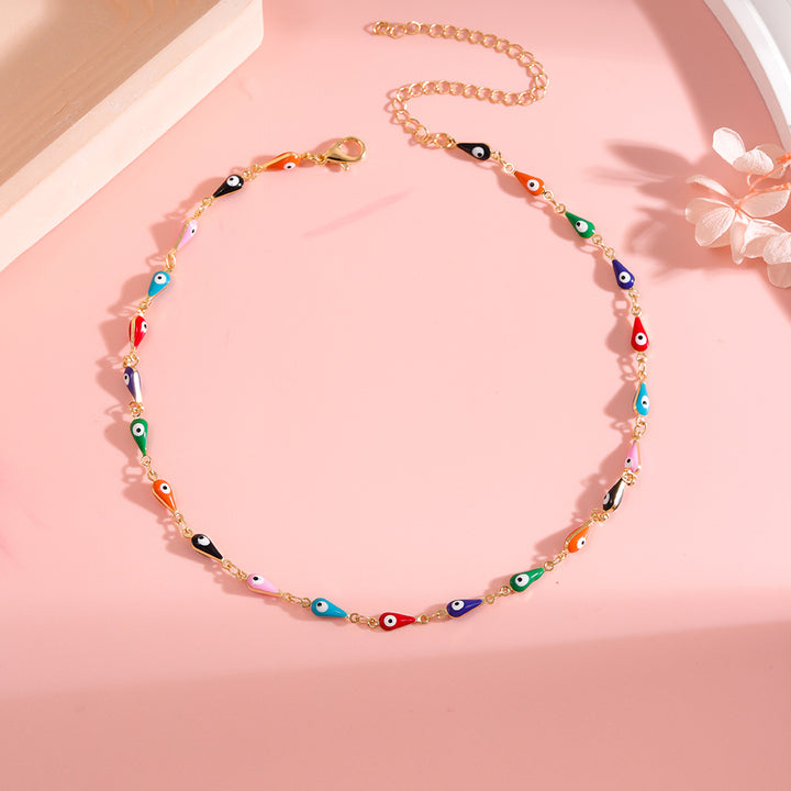 Colorful Evil Eye Charm Anklet Kalsten 1788164324