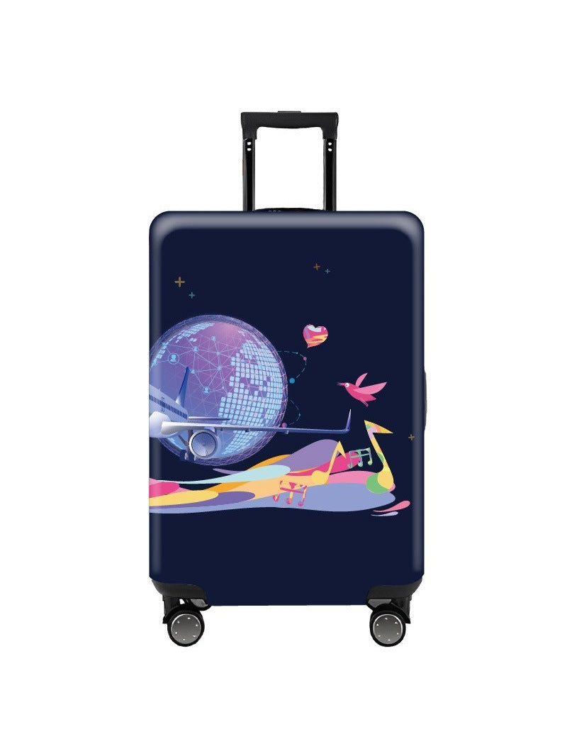 Women's Hard Shell Travel Suitcase with Eye-Catching Phrase Design Kalsten