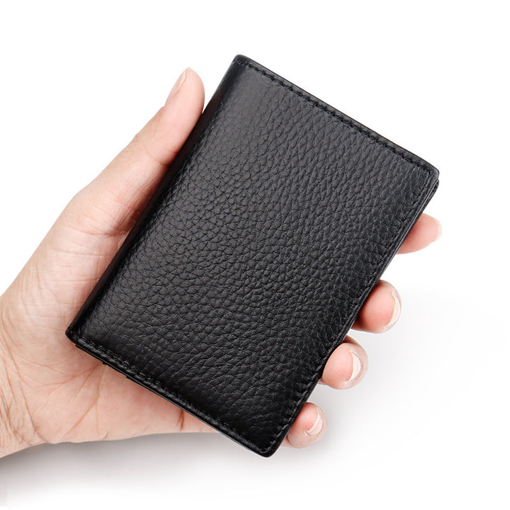 Textured Leather ID Card Wallet kalsten