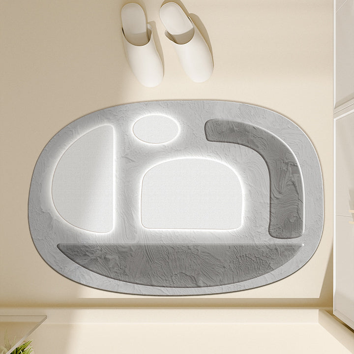 Floral-Inspired Decorative Bath Mat Kalsten