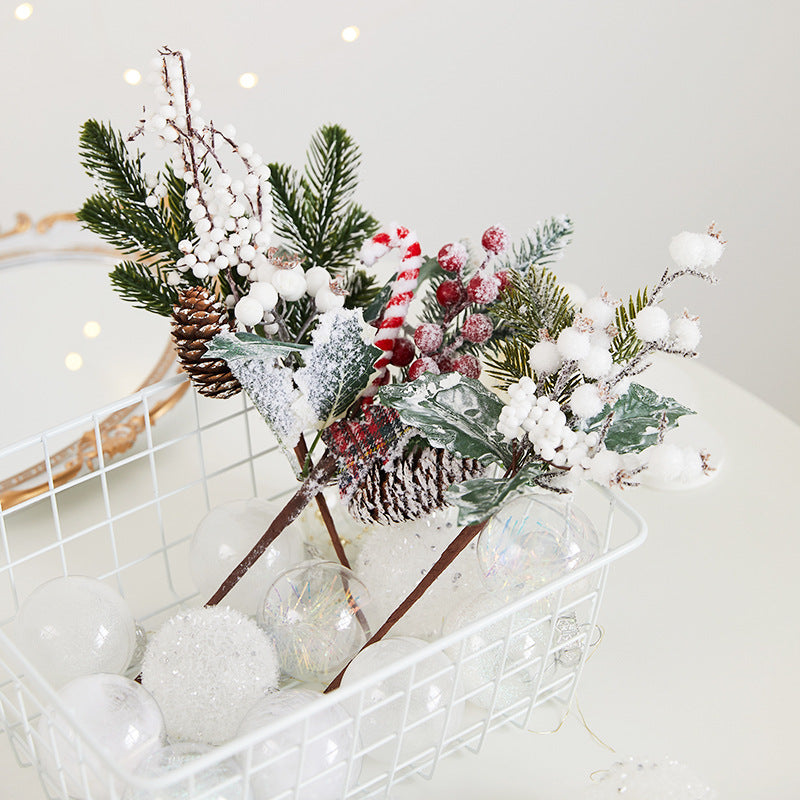 Artificial Decorative Berry and Pine Floral Arrangement