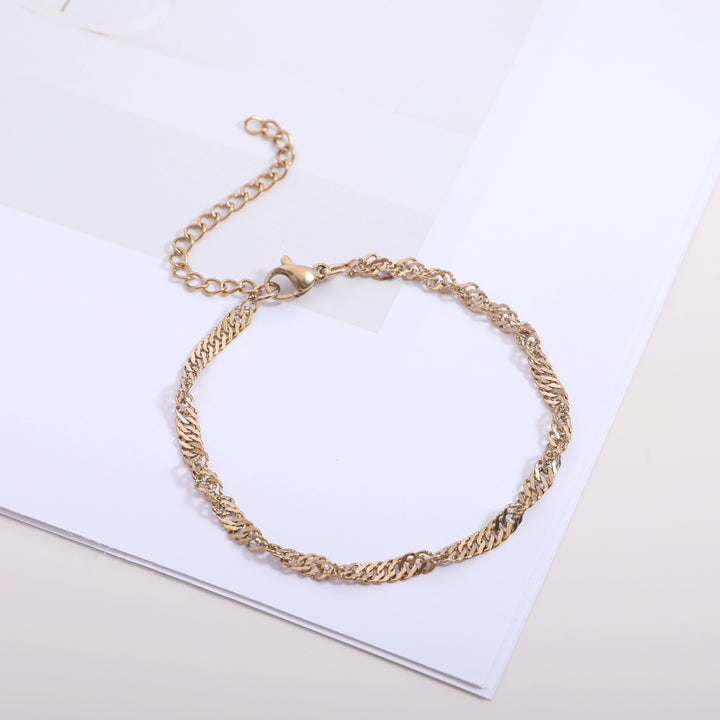Textured Twisted Chain Bracelet Kalsten