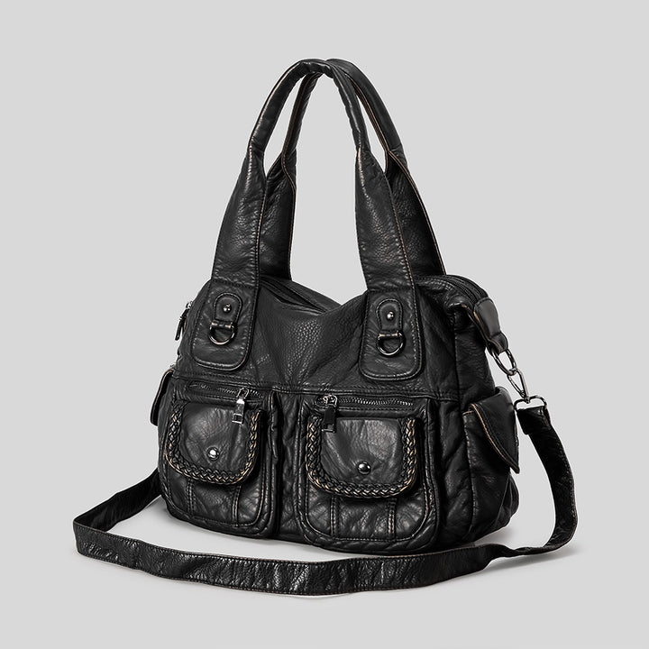 Multifunctional Leather Handbag