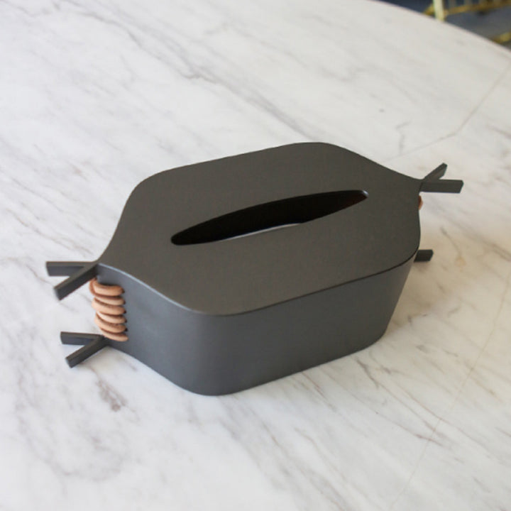Contemporary Metal Tissue Box Holder