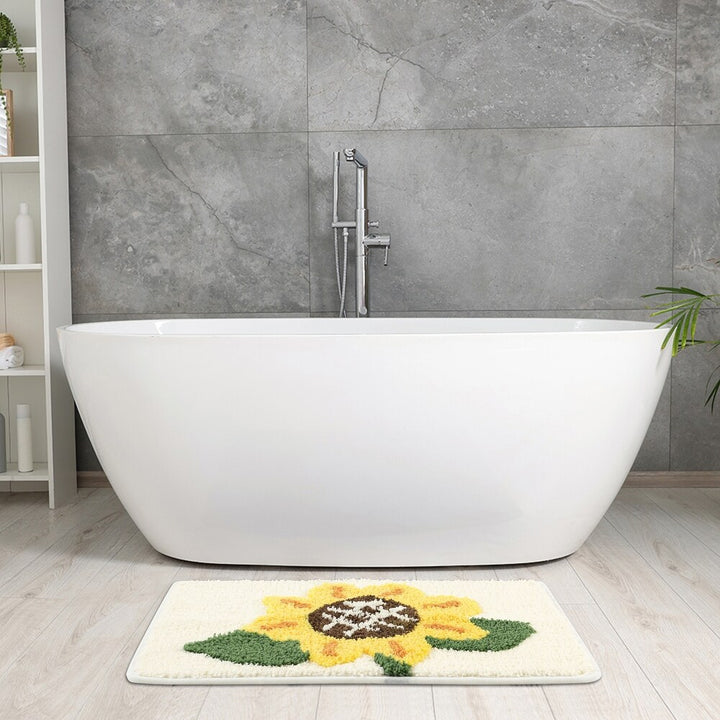 Lemon Slice Shaped Bath Mat