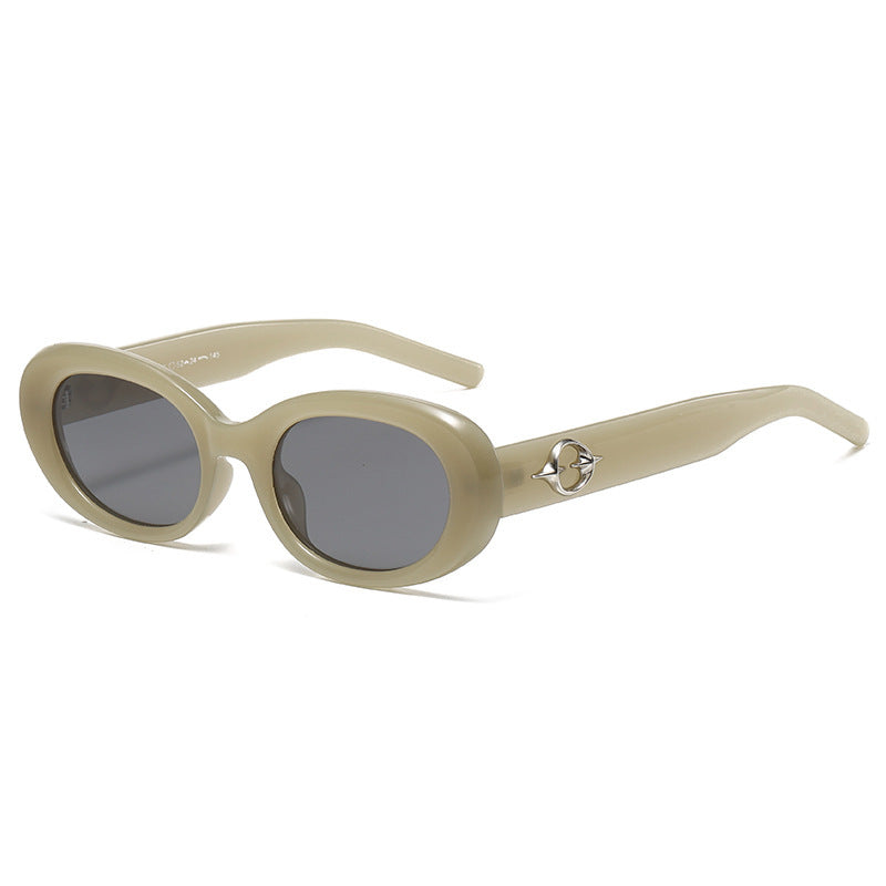 Retro-Inspired Oval Frame Sunglasses Kalsten