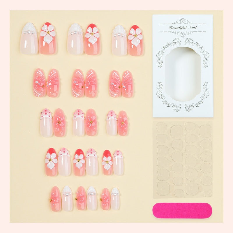 Creative nail art set with floral details Kalsten