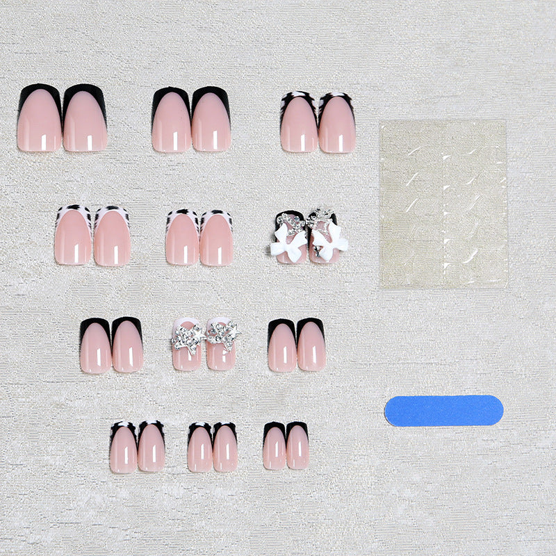 Acrylic nail set with glamorous starlights and elegant embellishments Kalsten