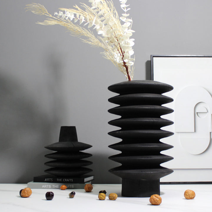 Textured Ceramic Decorative Vase