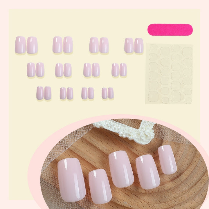 Glossy Square-Cut Press-On Nail Set Kalsten